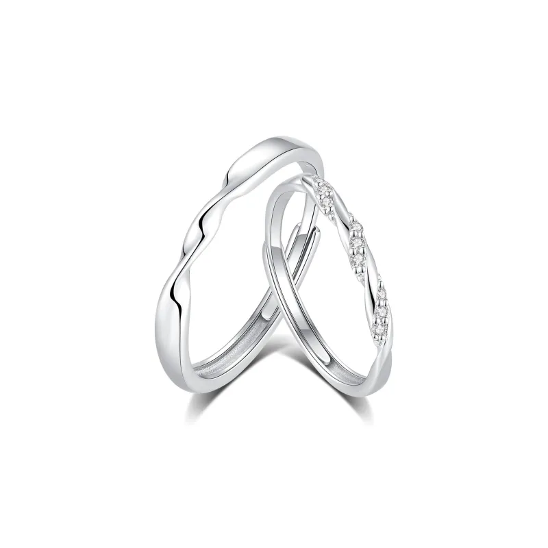 MIDNIGHT MOMENT Alloy/Sterling Silver Rings Unisex-6