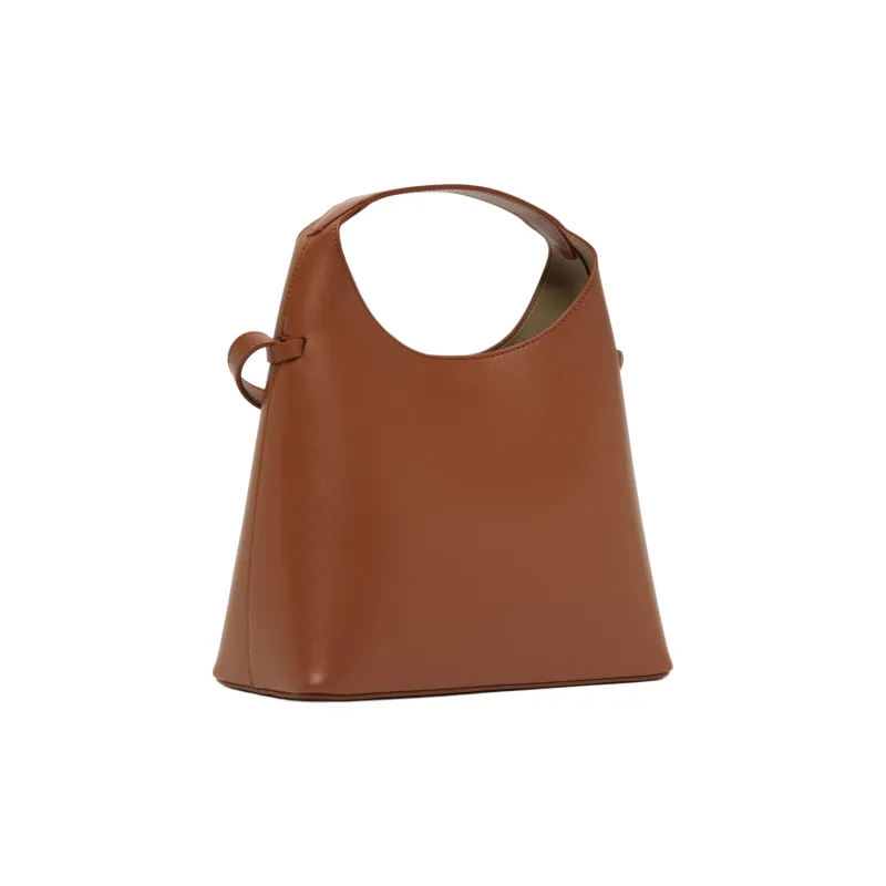 AESTHER EKME Grained Calfskin One Shoulder Handbags Women's Brown Rust-1