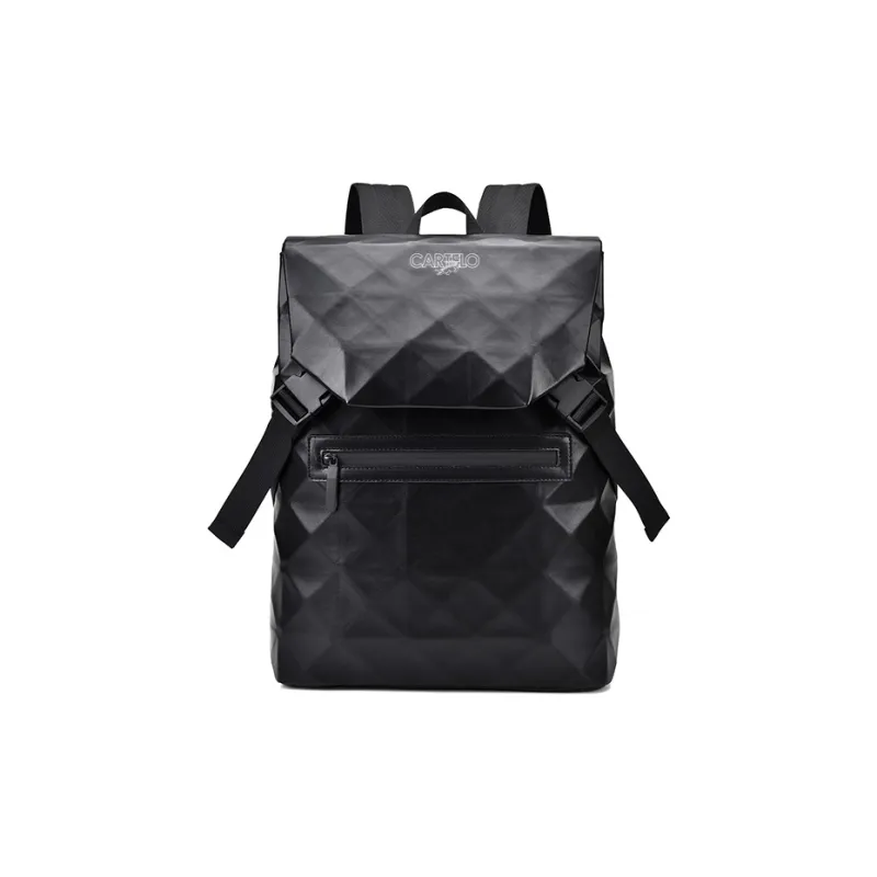 CARTELO Polyester Backpack Travel Bag Laptop Bag Backpack Regular Unisex Black-0