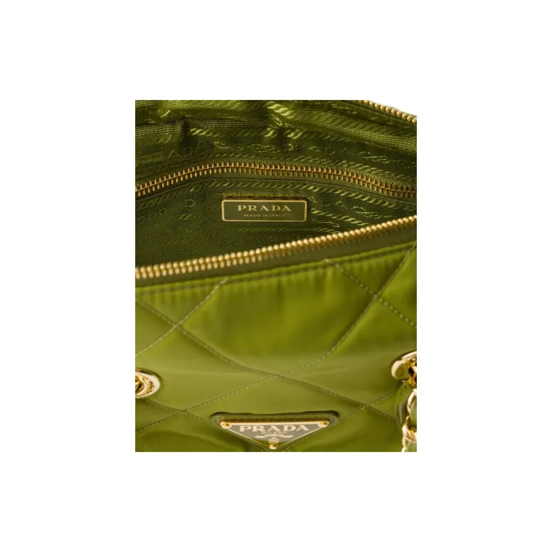 PRADA Re Edition Fabric Tote Bag, Shopping Bag, Crossbody Bag, Shoulder Bag Women's Ivy Green-3