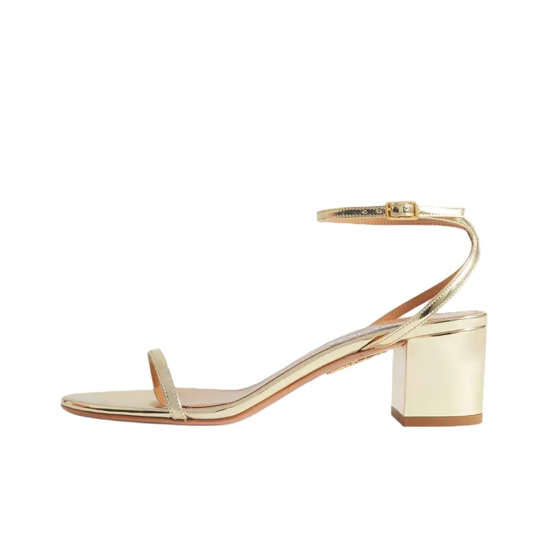 AQUAZZURA Olie Strap Sandals 5cm Women's Gold-0