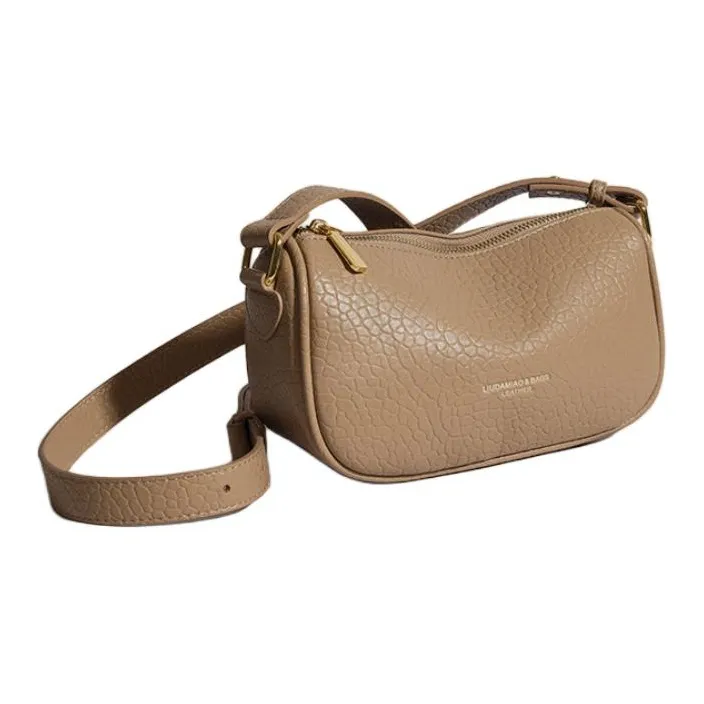OKEKE Pu Crossbody Bag Shoulder Bag Regular Unisex Dark Brown/Black/Khaki/Light Brown-5