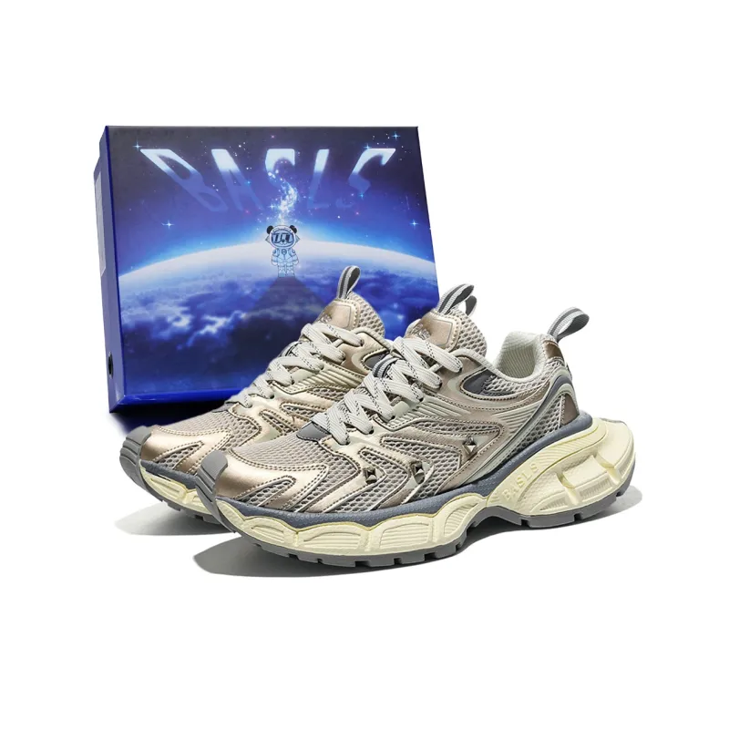 BASLS Bashe Series Lightweight And Breathable Low Top Chunky Sneakers Unisex-0