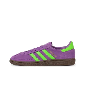 Adidas Originals HANDBALL SPEZIAL Anti Slip Wear Resistant Low Top Skateboard Shoes Unisex Purple Green