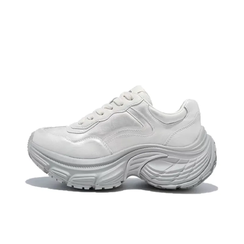 Uinnate Low-Top Chunky Sneakers Women's Silver-5