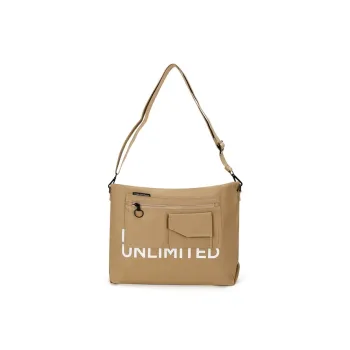 XTEP Fabric Shoulder Bag, Crossbody Bag Women's Khaki