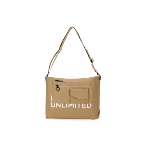 XTEP Fabric Shoulder Bag, Crossbody Bag Women's Khaki