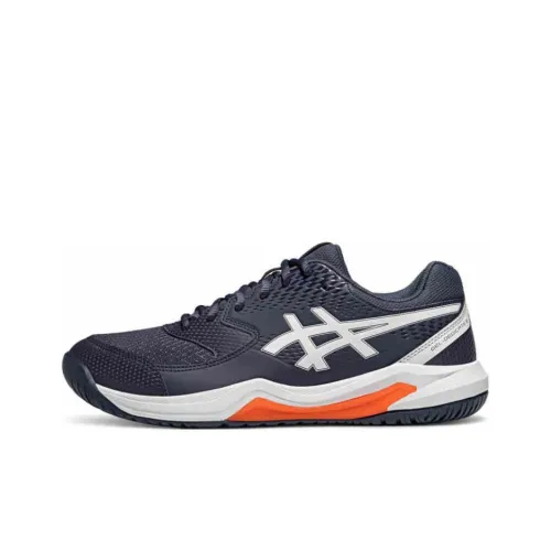 Asics Gel Dedicate 8 Low Top Tennis Shoes Men's Blue Gray