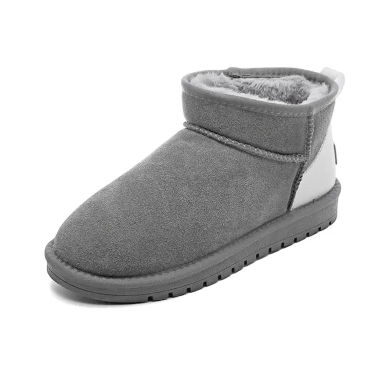 Warrior Short Snow Boots Unisex Couple's Chestnut-1