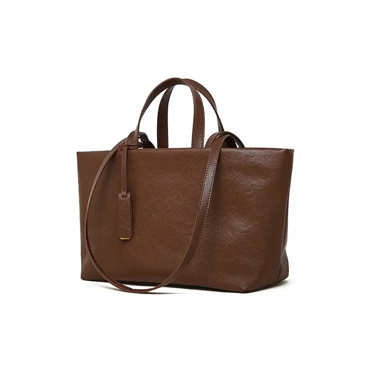 Carnival Keep Top Grain Cow Leather Tote Bag Shopping Bag Shoulder Bags Women's Multicolor-11