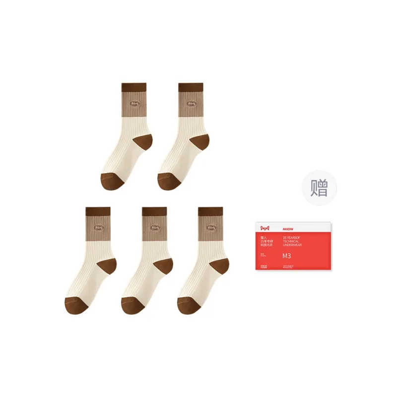 MIIOW Trend Party Series Mid Calf Socks Women's Shopping Bag Combo Set-1