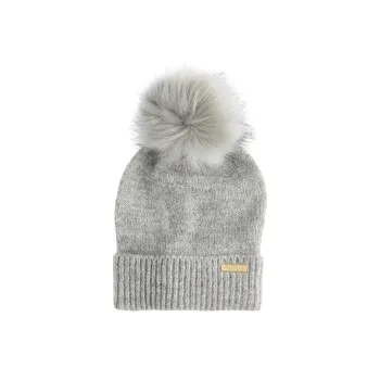 BARBOUR Acrylic Polyamide Polyester Elastane Metal Fiber Modified Acrylic Beanies Women's Gray