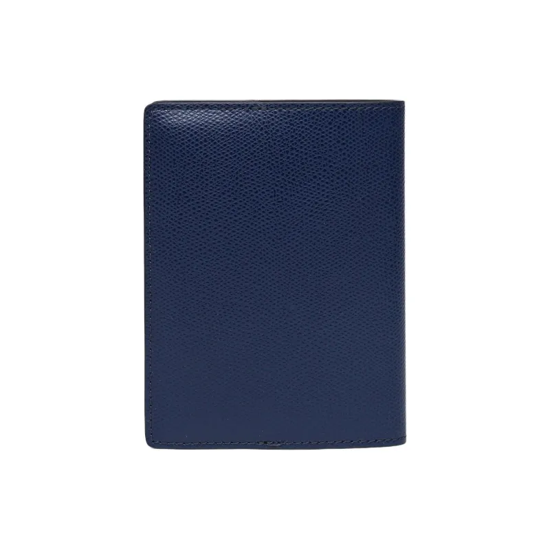 TUMI Calfskin Passport Holder Men's Blue-4