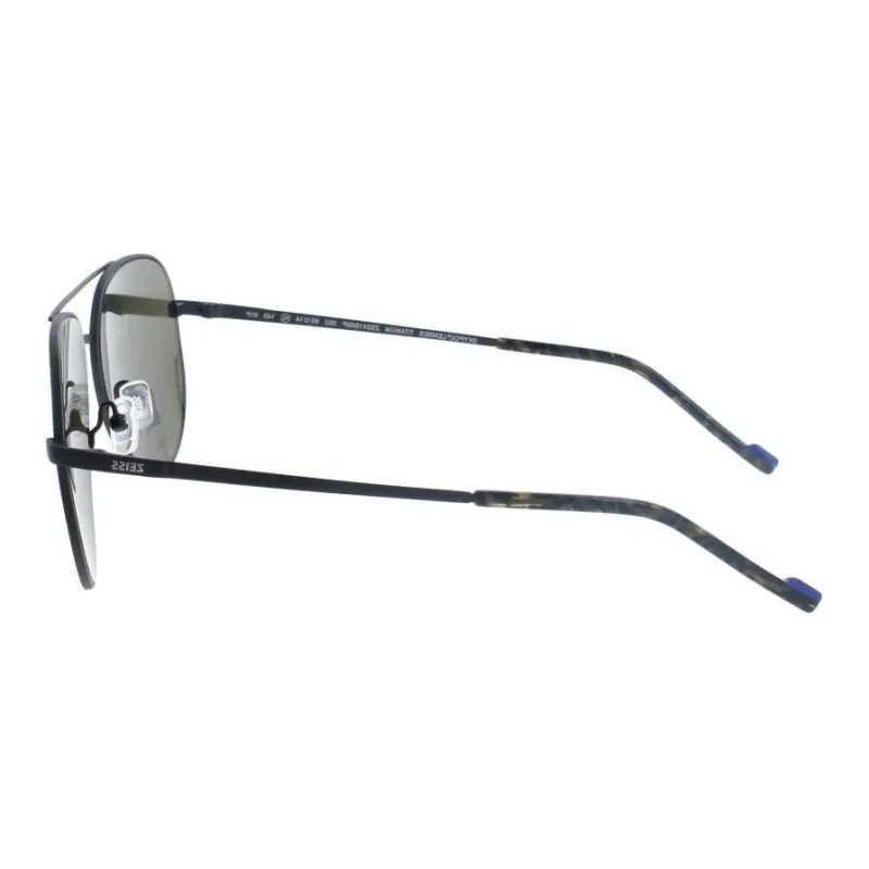 ZEISS Metal Aviator Sunglasses Men's Black-3