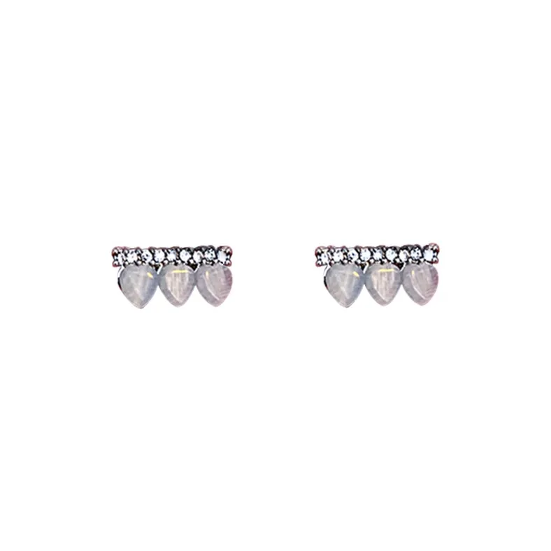 May10th S925 Silver Stud Stud Earrings Women's-0