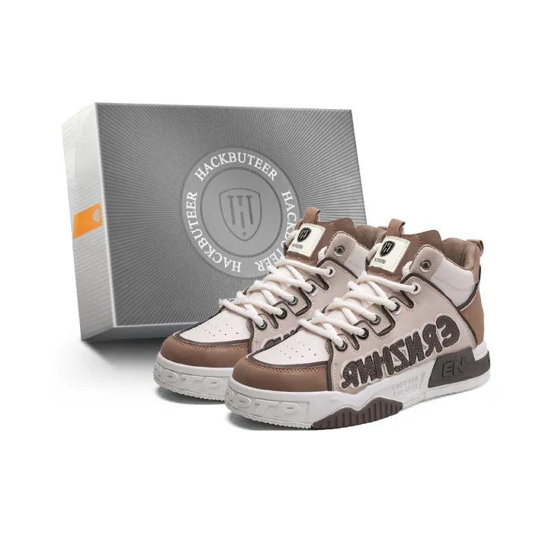 HACKBUTEER High Top Skateboard Shoes Men's Box-6