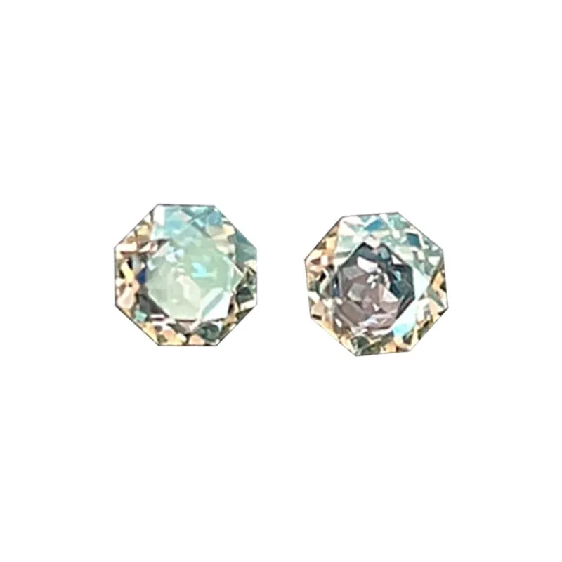 HOLLY RYAN Zircon Stud Earrings Unisex-2