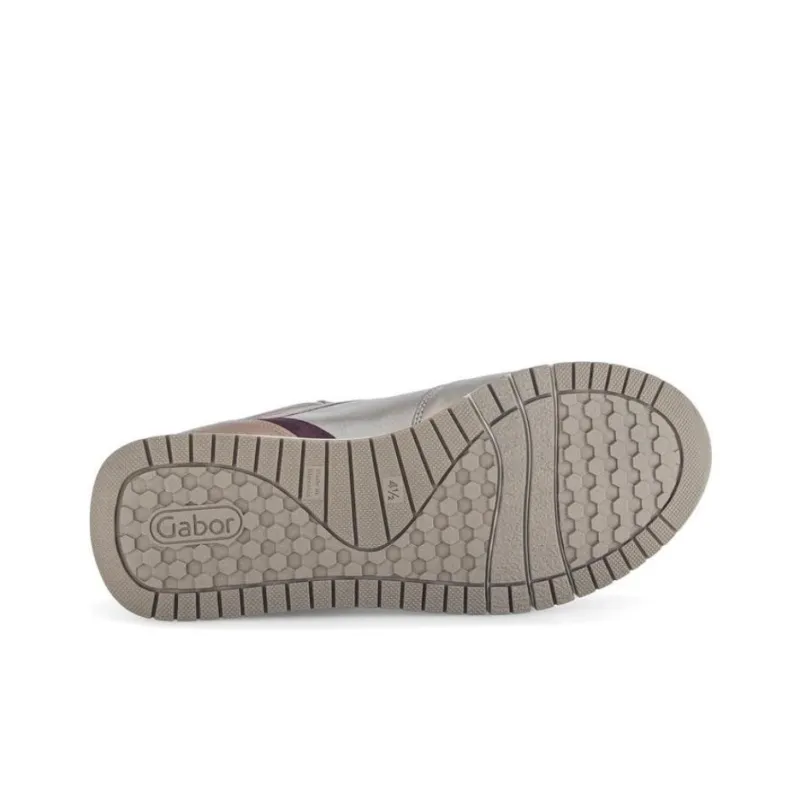 Gabor Comfort Low-Top Casual Shoes Women's Silver Purple-5