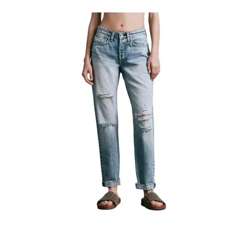 RAG&BONE Cropped leg Distressed Jeans