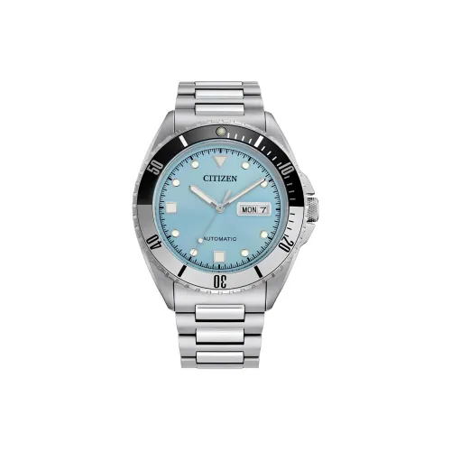 CITIZEN Automatic Mechanical Movement Stainless Steel Strap Watch 42mm Men's Watches Blue Dial