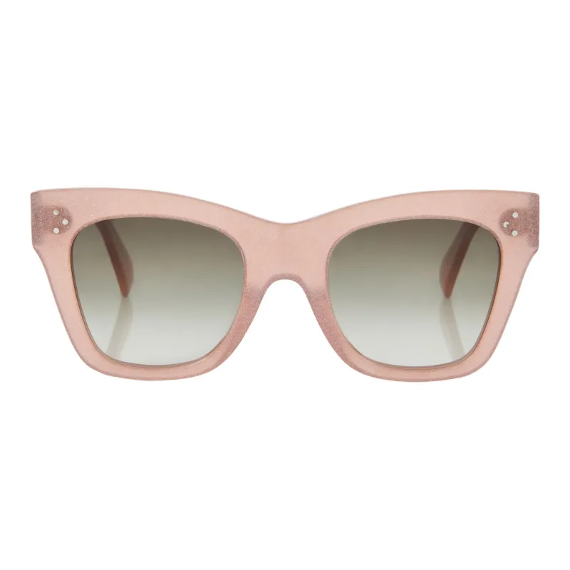 CELINE Acetate Cat Eye Sunglasses Women's Pink-1