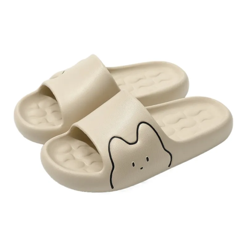 Foot Recreation Men And Women's Slippers Summer Home Indoor Bathing Slip Resistant Slippers-12