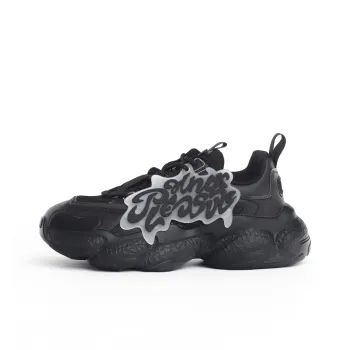 PAIN OR PLEASURE Low Top Chunky Sneakers Men's Black