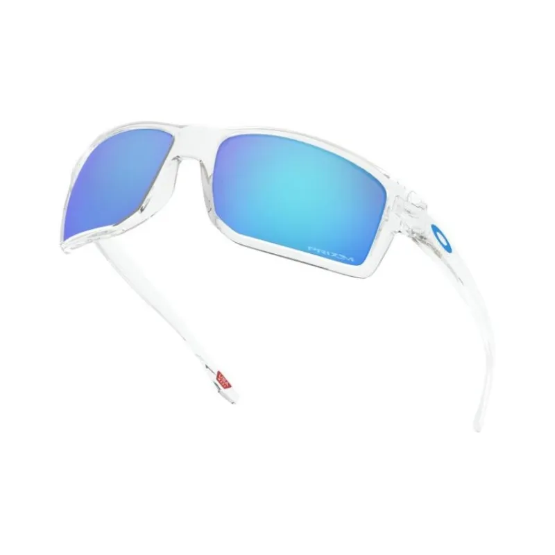 Oakley Plastic Rectangular Sunglasses Men's Transparent-3