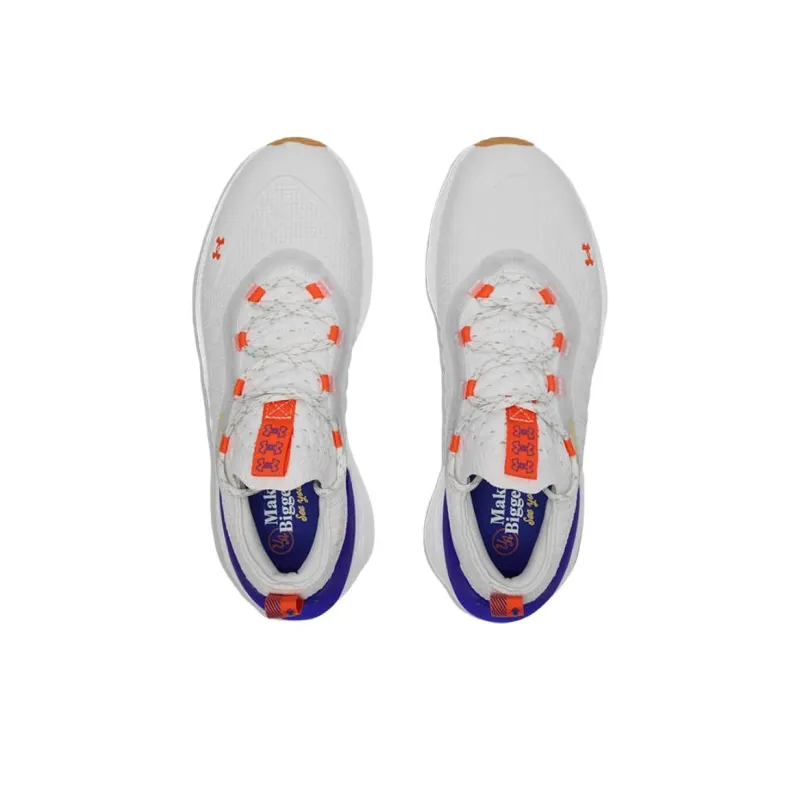 Under Armour Anti Slip Wear Resistant Low Top Golf Shoes Men's White Blue-2