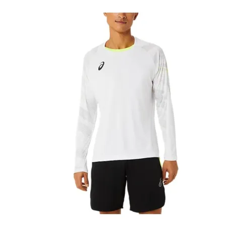Asics Graphic Long Sleeve Soccer Jersey Men's White