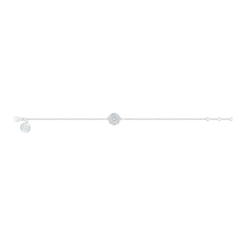 De Beers 18K White Gold Diamonds Bracelets Unisex Silver-1
