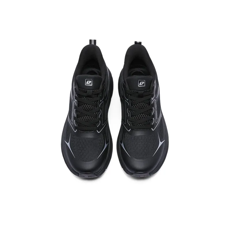 LPMX Cushioning Wear Resistant Low Top Sprint Running Shoes Men's Black-3