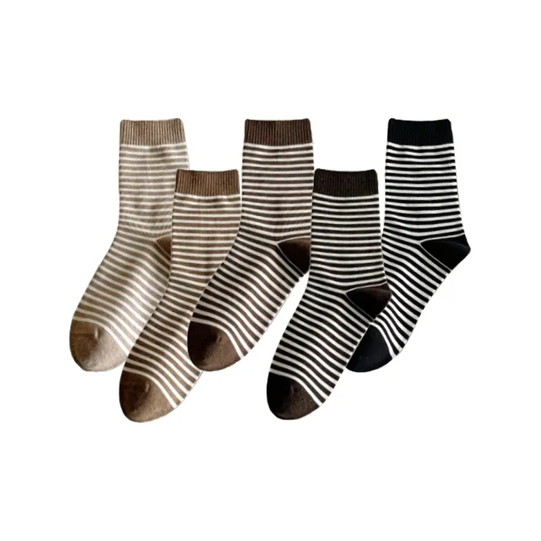 Caramella Mid Calf Socks Women's Shopping Bag Combo Set-4