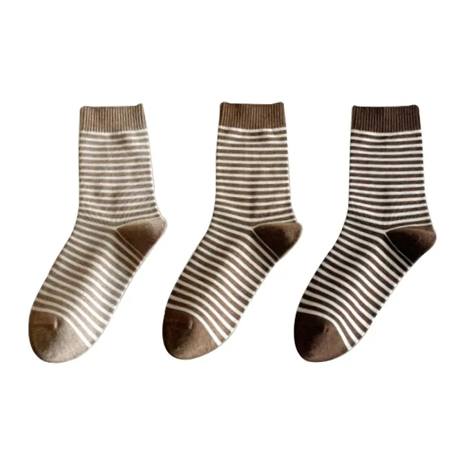 Caramella Mid Calf Socks Women's Shopping Bag Combo Set-7