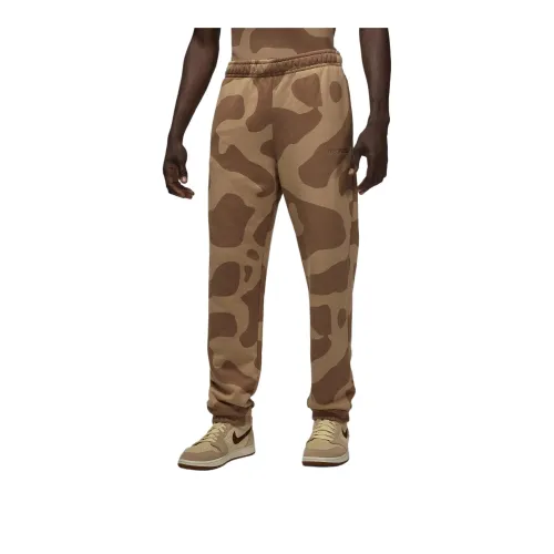 Jordan Wordmark Knitted Sweatpants Men's Brown