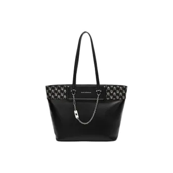 FAIRWHALE PU Tote Bag Shoulder Bag Women's Black