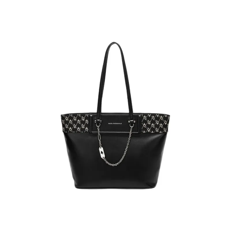 FAIRWHALE PU Tote Bag Shoulder Bag Women's Black-0