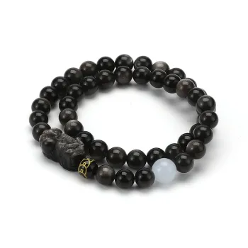 Tanner Obsidian Bracelets Unisex