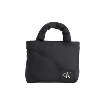 CALVIN KLEIN Recycled Nylon Tote Bag, Shopping Bag, Handbag Regular Women's Black