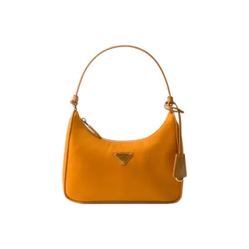 PRADA Re Edition Fabric Handbag Mini Women's Amber