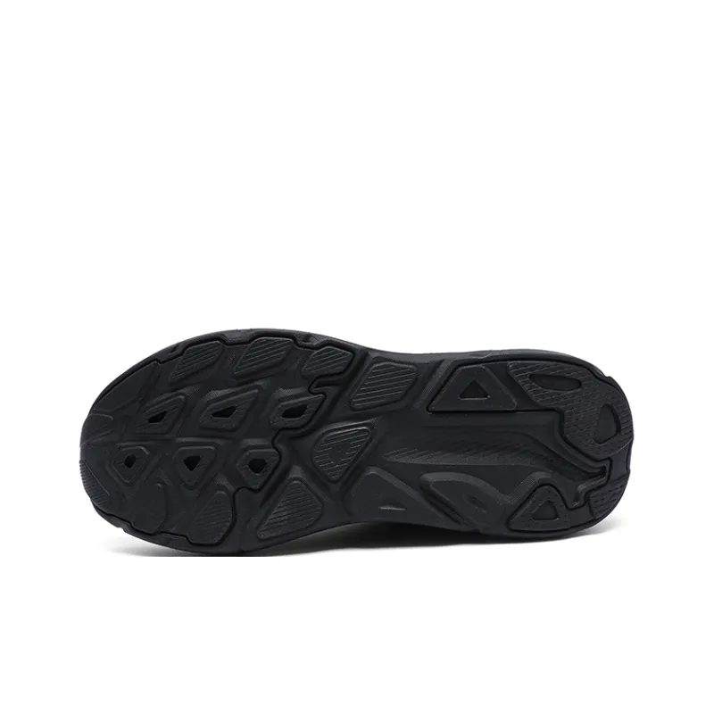 LPMX Cushioning Wear Resistant Low Top Sprint Running Shoes Men's Black-4