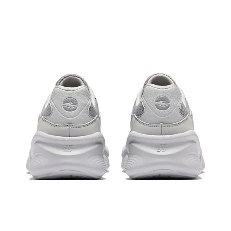 Erke Cushioned Wear Resistant Coverage Low Top Casual Shoes Men's Gray-4