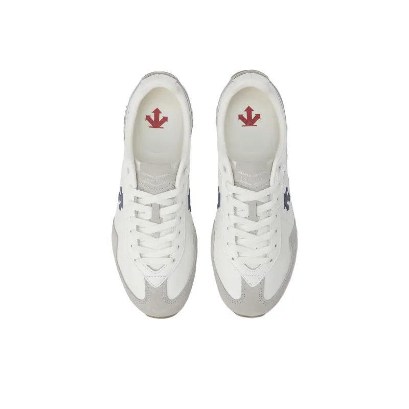 DESCENTE Kinetic Run Non slip Lightweight Low Top Casual Running Shoes Unisex White-3