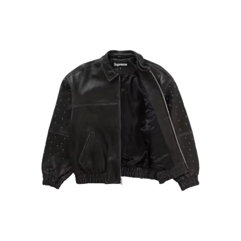 Supreme Gem Studded Leather Jacket-1