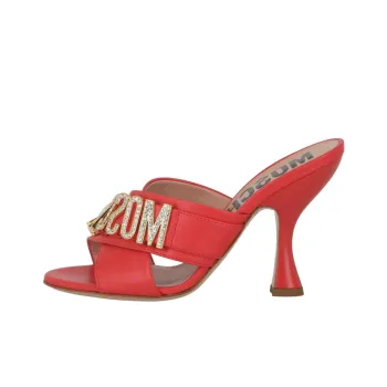 MOSCHINO Quiet Slide Slippers Women's Red