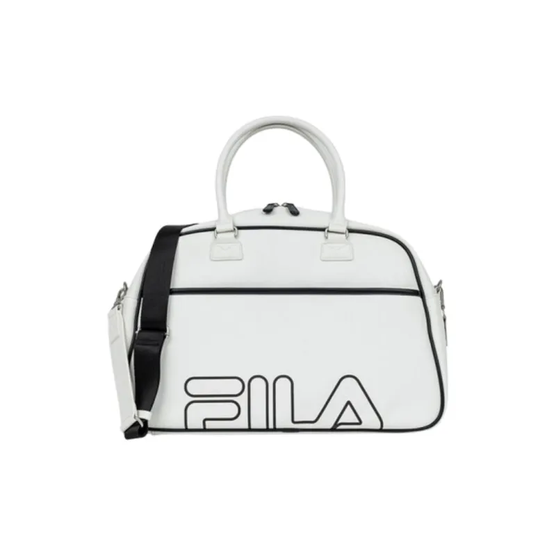 FILA Polyurethane Shoulder Bag Crossbody Bag Handbag Regular Unisex White/Black-1