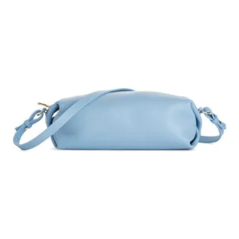ARKET Sheepskin Shoulder Bag Medium Size Women's Light Blue/Black