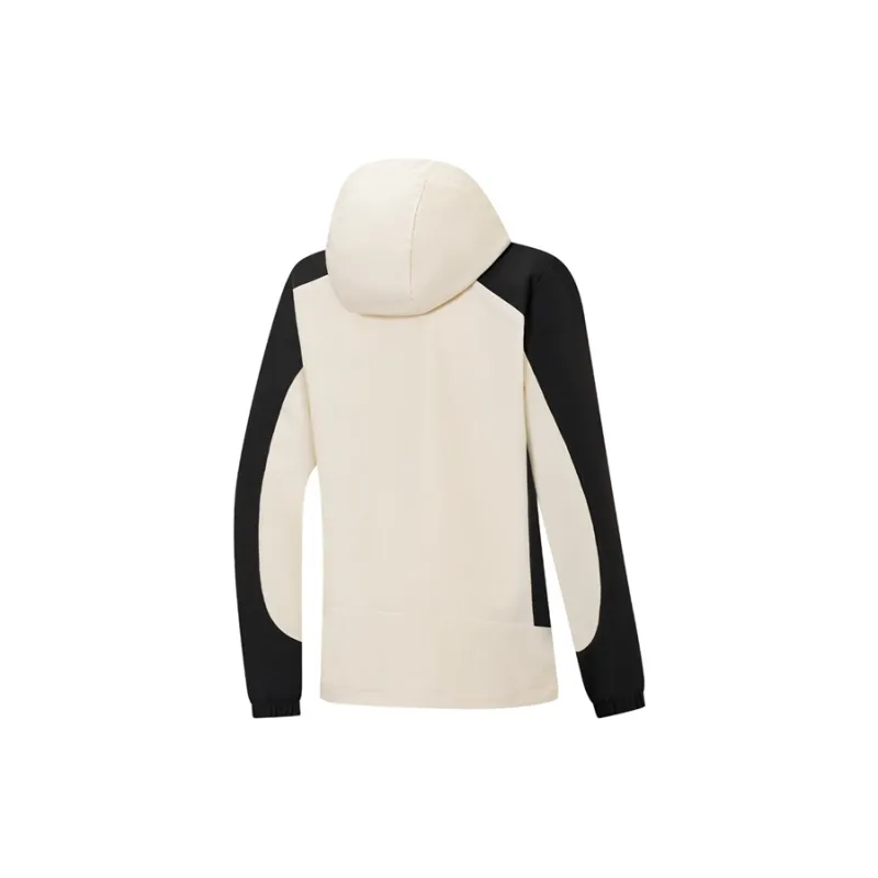 XTEP Variety Training Collection Trench Coat Women's Mountain Moon White/Jet Black-1