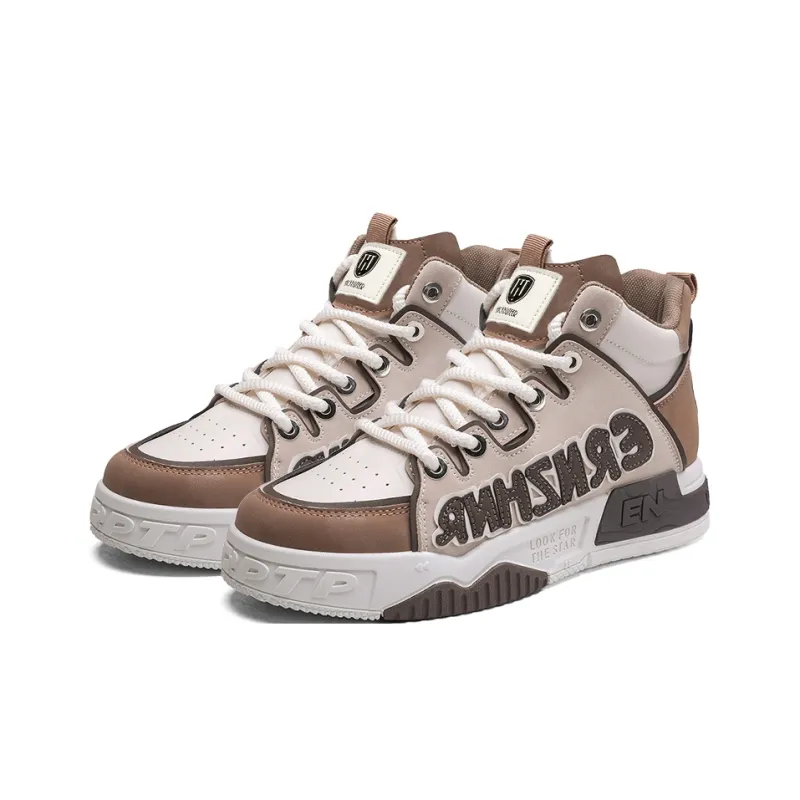 HACKBUTEER High Top Skateboard Shoes Men's Box-20