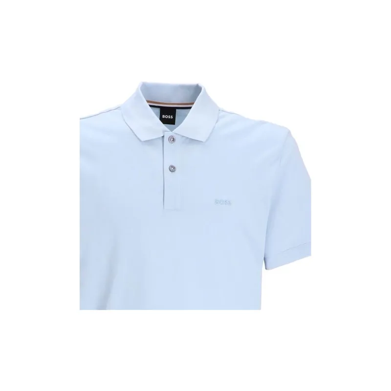 HUGO BOSS Embroidered logo Cotton Polo Shirt-4